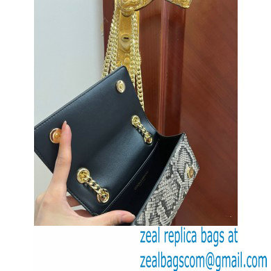 Dolce  &  Gabbana Calfskin 3.5 Chain phone bag Python Print